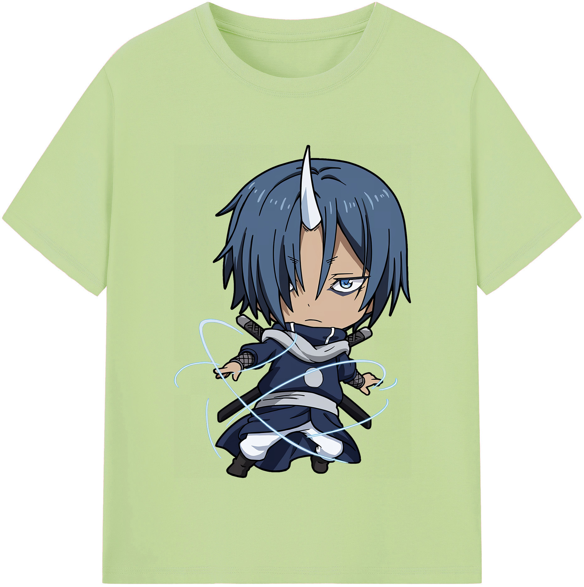 （画像用） 転スラ Regarding Reincarnated to Slime 綿100％半袖Tシャツ（フロントプリント）